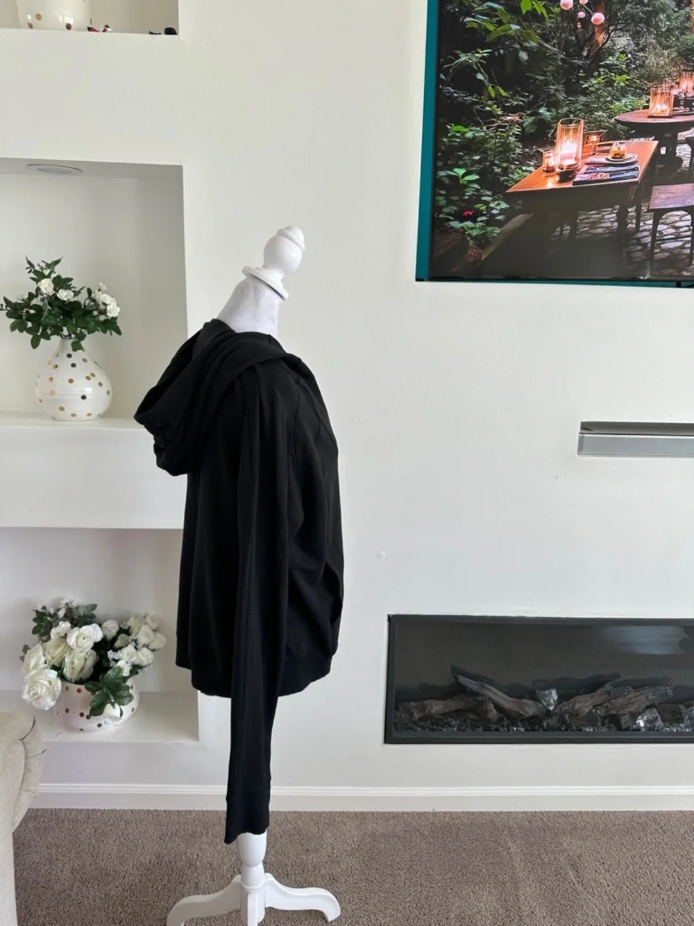 lululemon athletica Black Lightweight Hooded Sweater